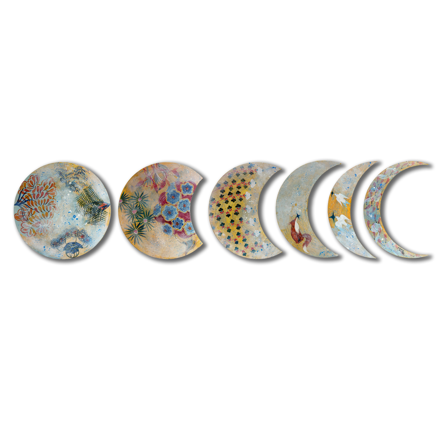 It Will Rain Again When We Meet (Set of 6, Moon Series)