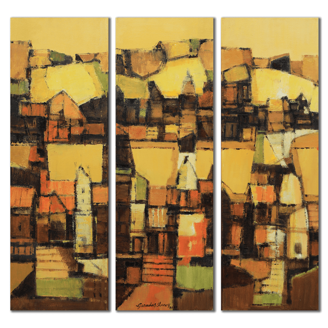 Hampi Landscape (Set of Three)