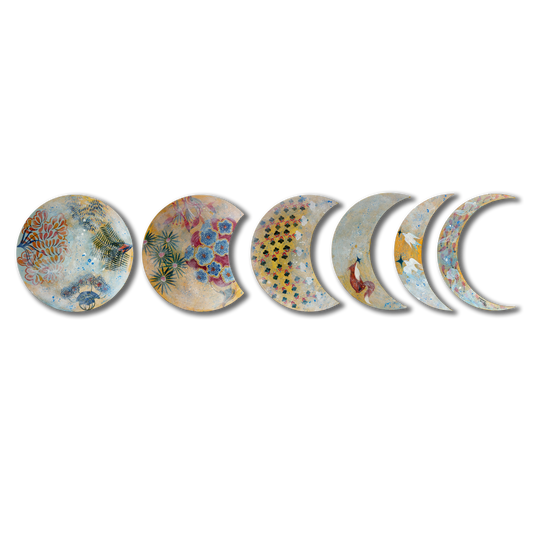It Will Rain Again When We Meet  (Set of 6, Moon Series)