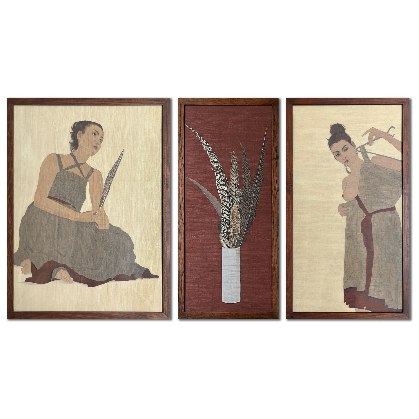 Embrace of Self (Triptych)