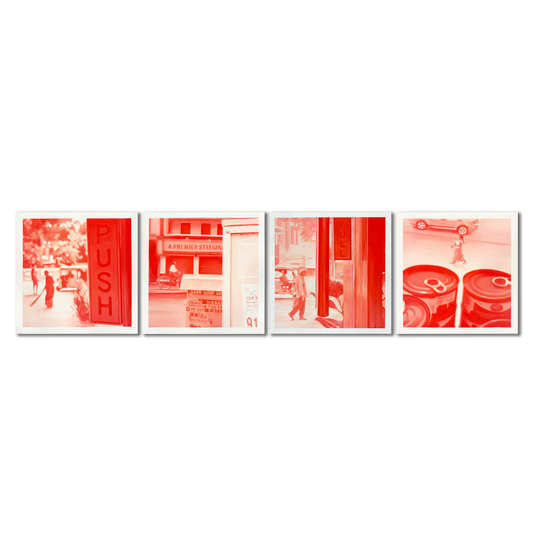 Society of Glass Walls (set of 4)