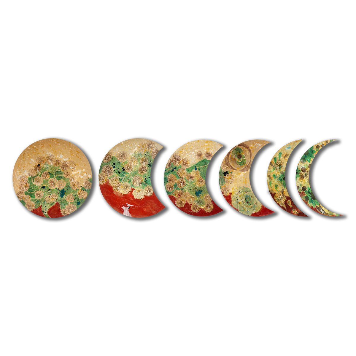 It Will Rain Again When We Meet  (Set of 6, Moon Series)